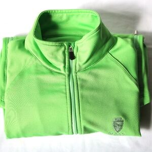 STRAIGHT DOWN Women's Medium Green Swing Jacket SCIOTO Golf Club